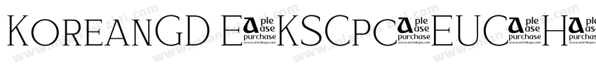 KoreanGD E-KSCpc-EUC-H字体转换